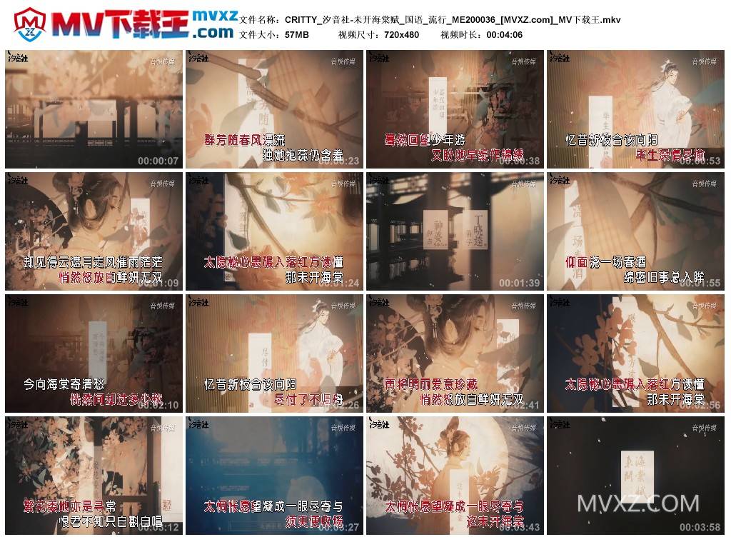 CRITTY_汐音社-未开海棠赋_国语_流行_ME200036